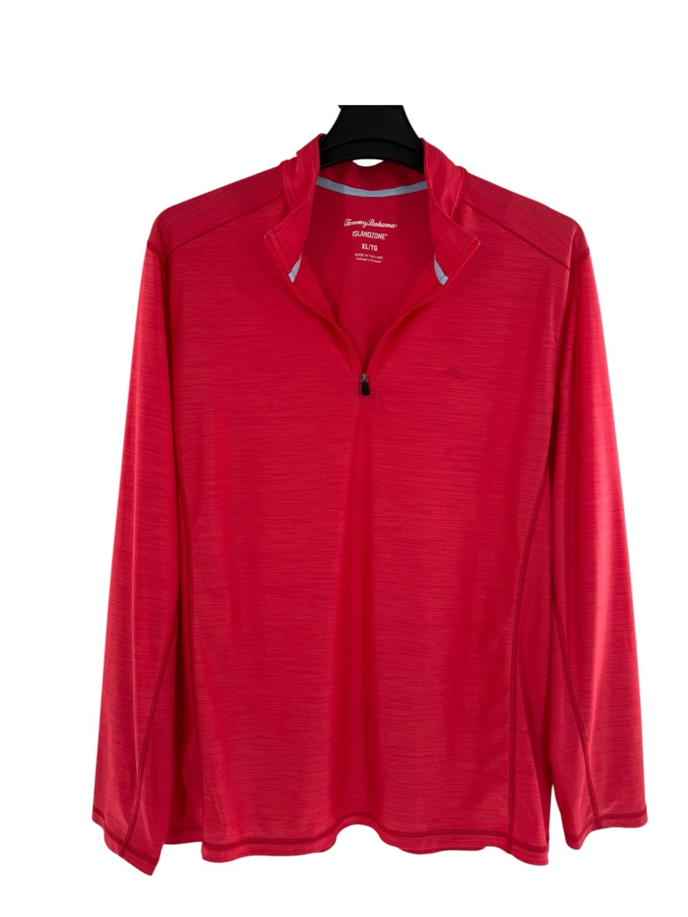 Tommy Bahama IslandZone Palm Coast Mens XLRed 1/4 Zip Pullover